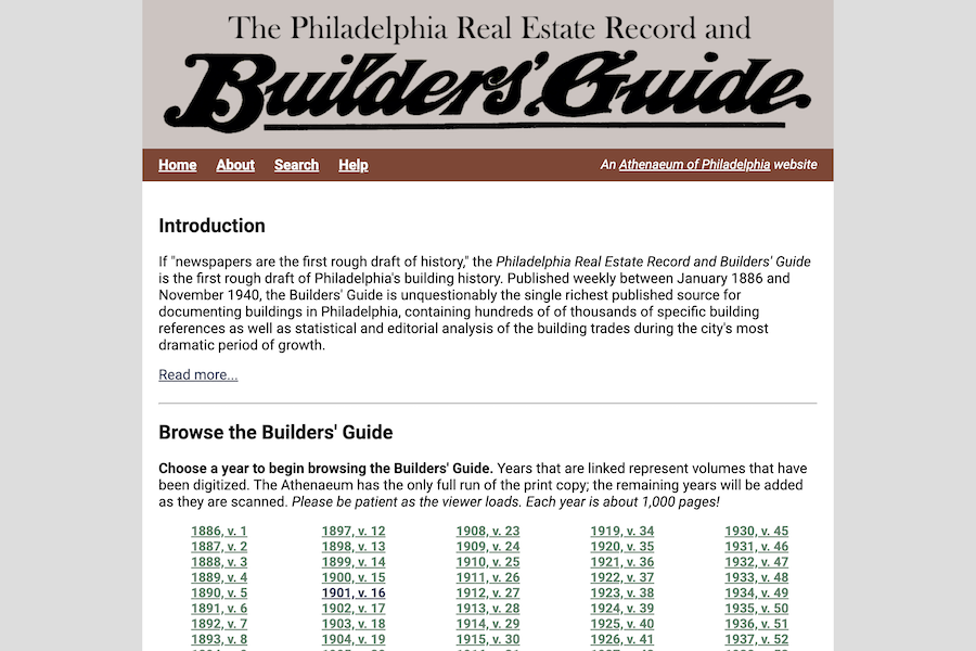 Philadelphia Real Estate Record and Builders' Guide