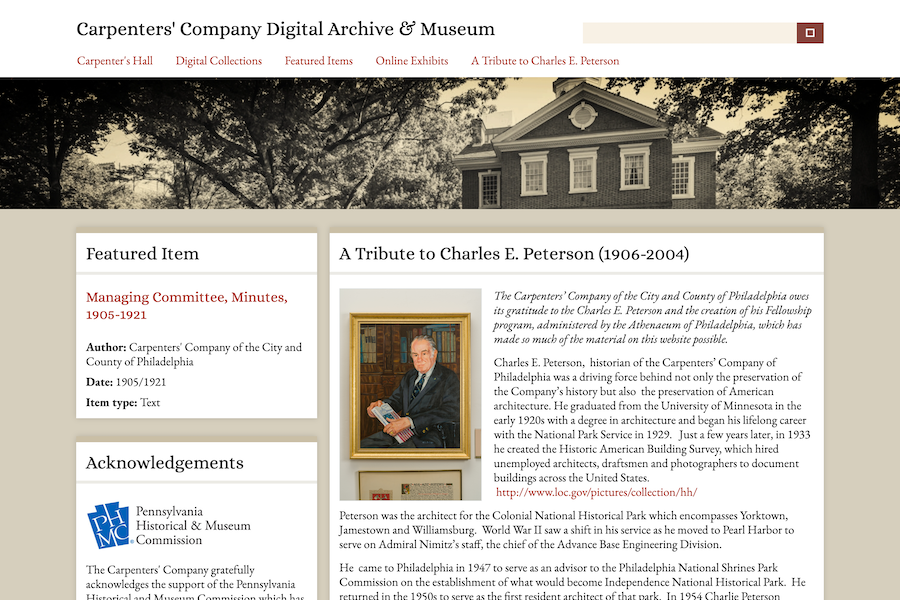 Carpenters' Company Digital Archives