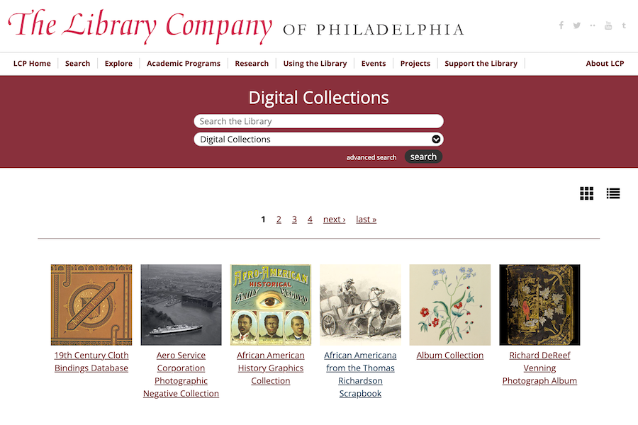 Library Company of Philadelphia Digital Collections